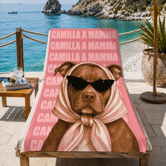 Telo Mare Microfibra, Asciugamano Mare, Telo per Lettino Camilla