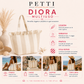 Borsa Modello Diora Righe Celeste/Blu Elettrico