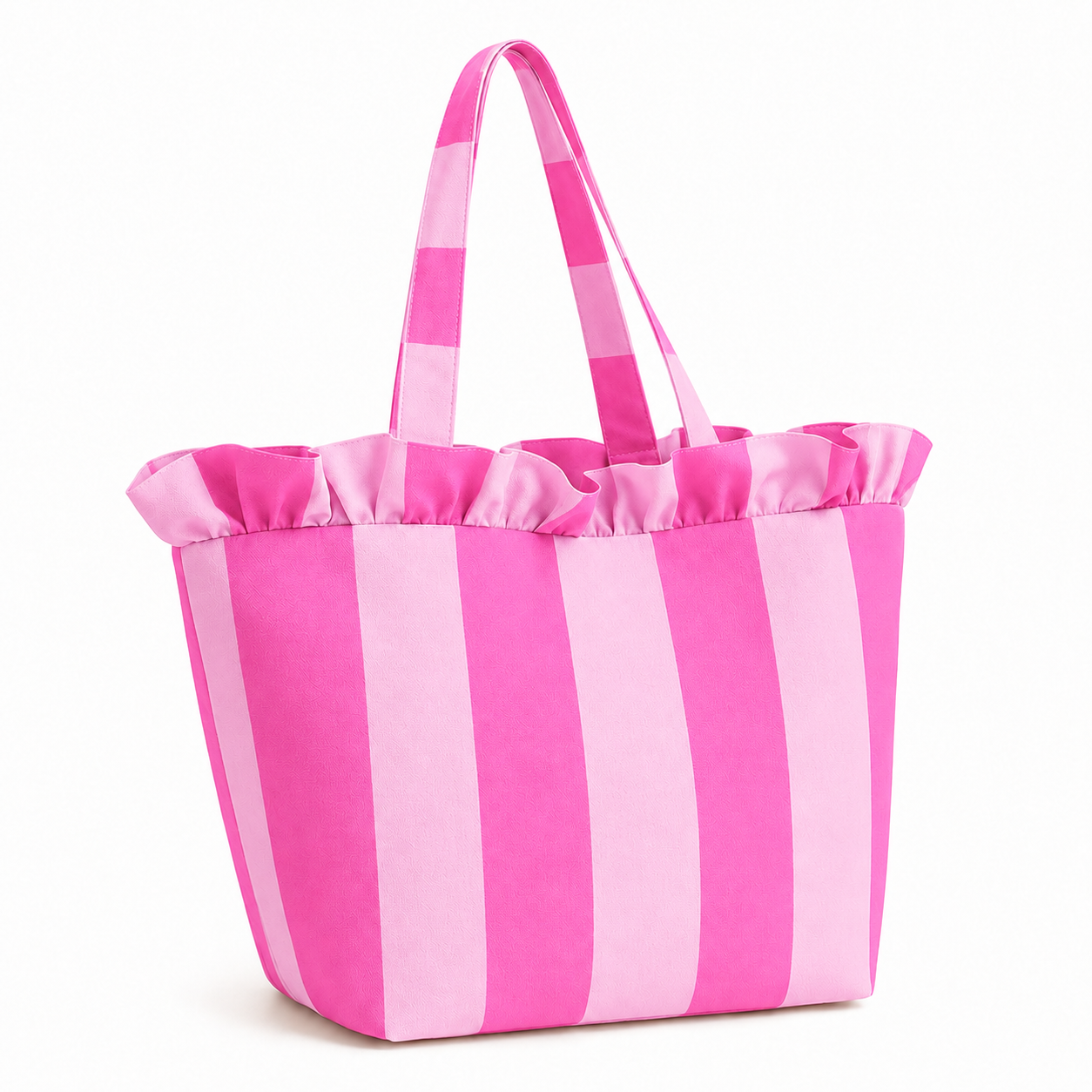 Borsa Modello Diora Righe Fucsia/Rosa