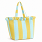 Borsa Modello Diora Righe Giallo Ocra/Celeste