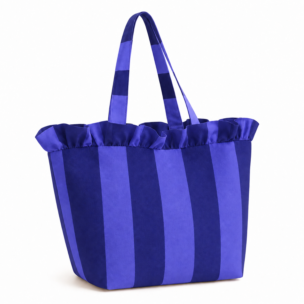 Borsa Modello Diora Righe Indaco/Blu Elettrico