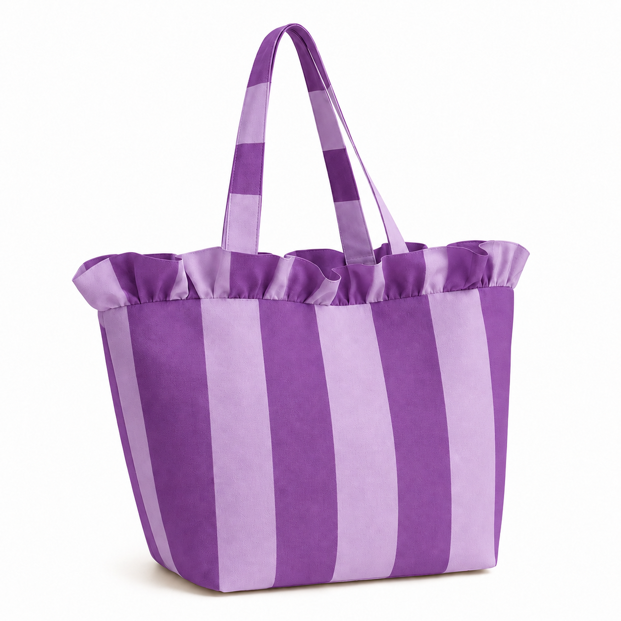 Borsa Modello Diora Righe Viola/Lilla