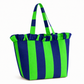 Borsa Modello Diora Righe Verde Fluo/Blu Notte