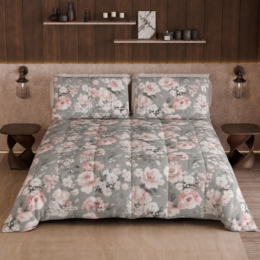 Couette, Couette Double, Simple, Une Place et Demie, Floral 17 02
