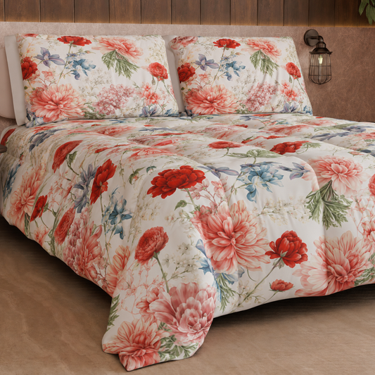Couette, Couette Double, Simple, Une Place et Demie, Floral 19 00