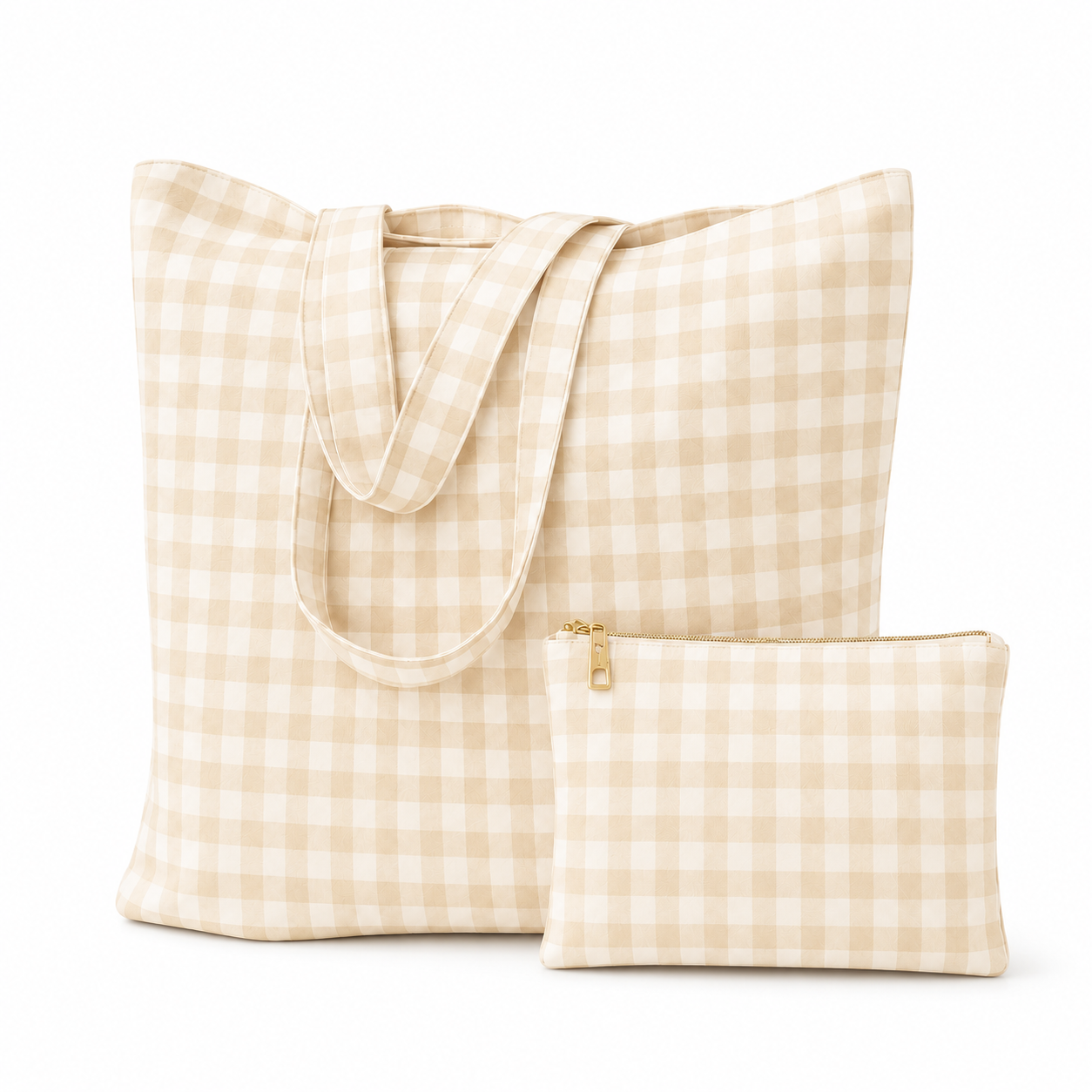 Collezione Mare in Stampa Digitale A Quadretti Beige