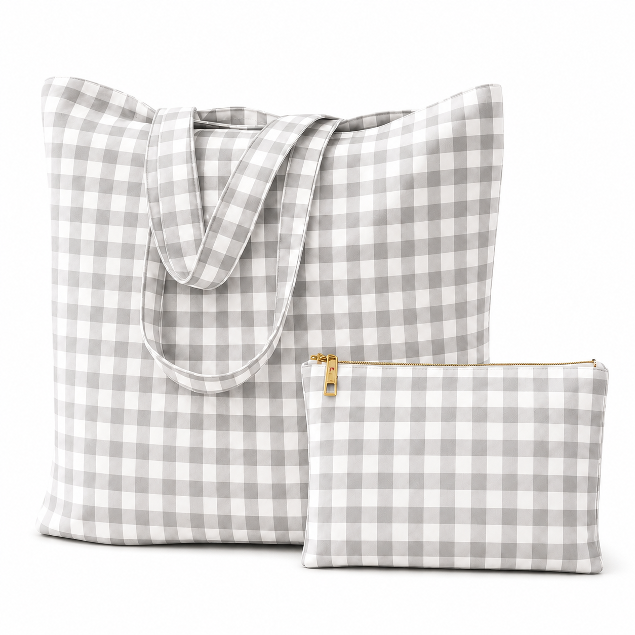 Collezione Mare in Stampa Digitale A Quadretti Grigio Chiaro