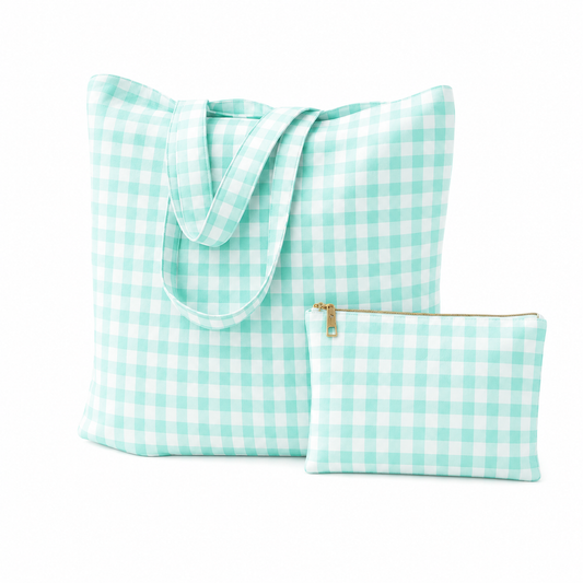 Collezione Mare in Stampa Digitale A Quadretti Tiffany
