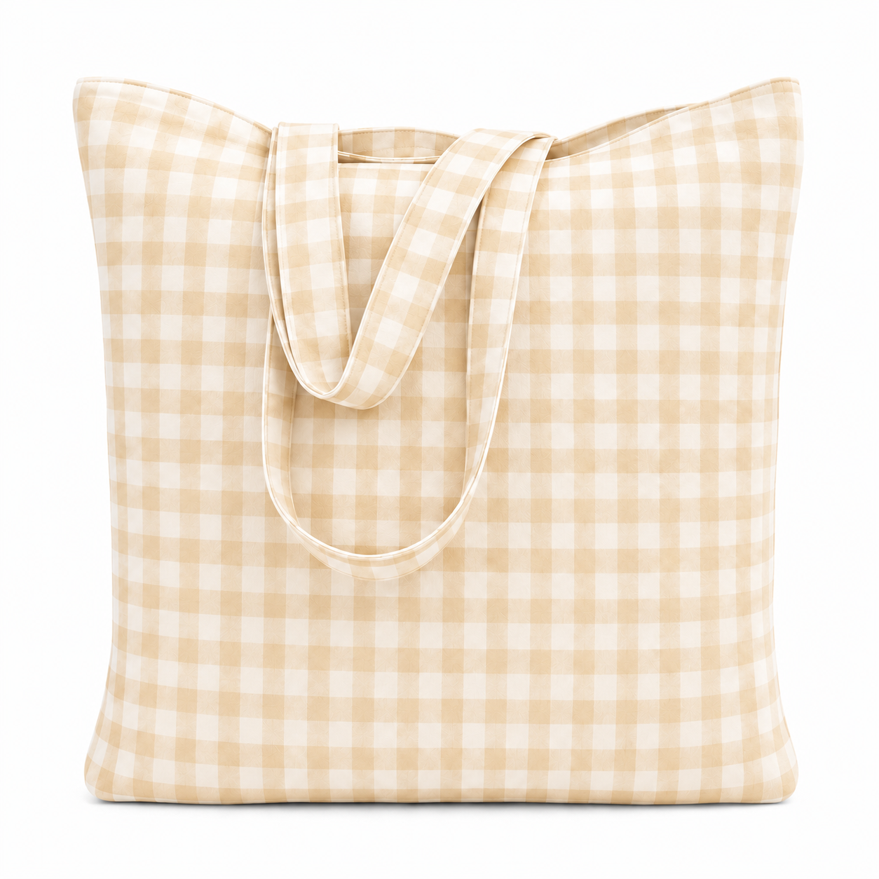 Collezione Mare in Stampa Digitale A Quadretti Beige