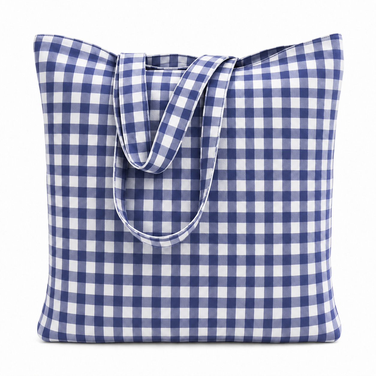 Collezione Mare in Stampa Digitale A Quadretti Blu Notte
