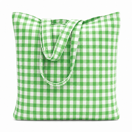 Collezione Mare in Stampa Digitale A Quadretti Verde
