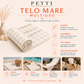 Telo Mare Microfibra, Asciugamano Mare, Telo per Lettino A Quadretti Blu Elettrico