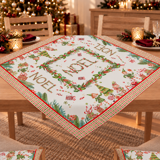 Centrotavola Natalizio per Cucina in Stampa Digitale Noel