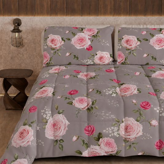Piumone, Trapunta Matrimoniale, Singola, Piazza e Mezza Floreale 20 07