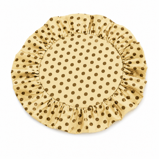 Tovagliette Americane Rotonde con Rouches Pois 04