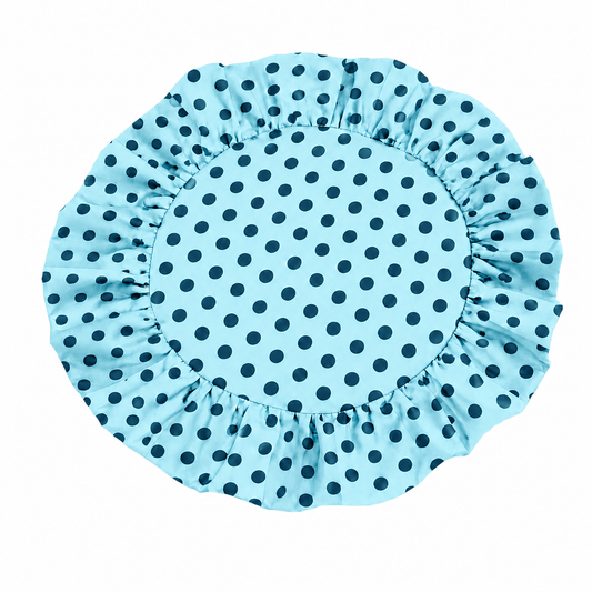 Tovagliette Americane Rotonde con Rouches Pois 08