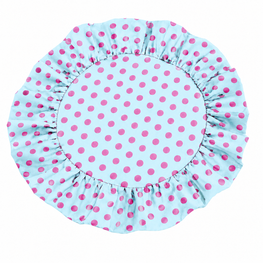 Tovagliette Americane Rotonde con Rouches Pois 09