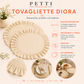 Tovagliette Americane Rotonde con Rouches Pois 14