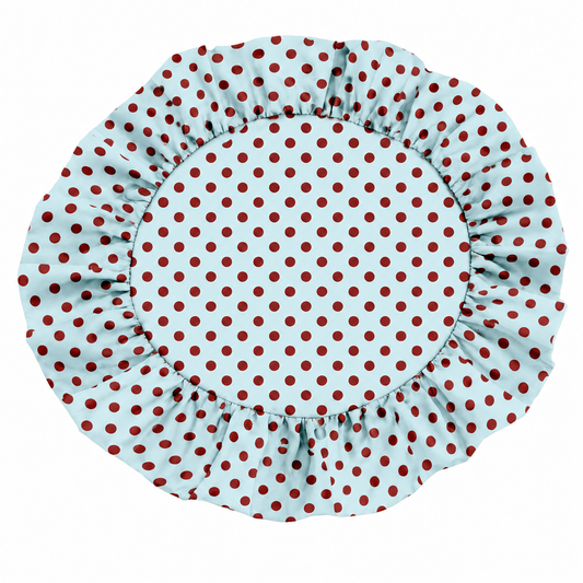 Tovagliette Americane Rotonde con Rouches Pois 18