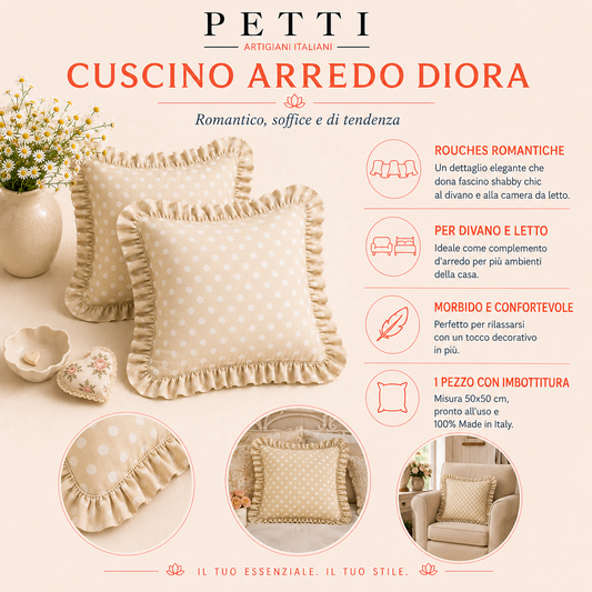 Cuscino Arredo con Rouches Pois 05