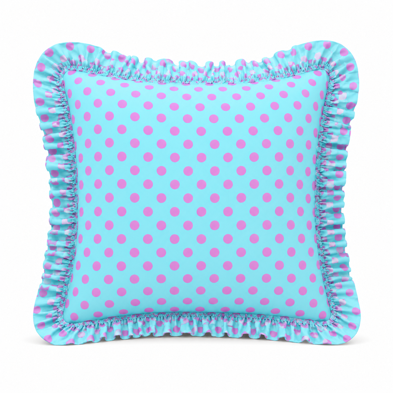 Cuscino Arredo con Rouches Pois 09