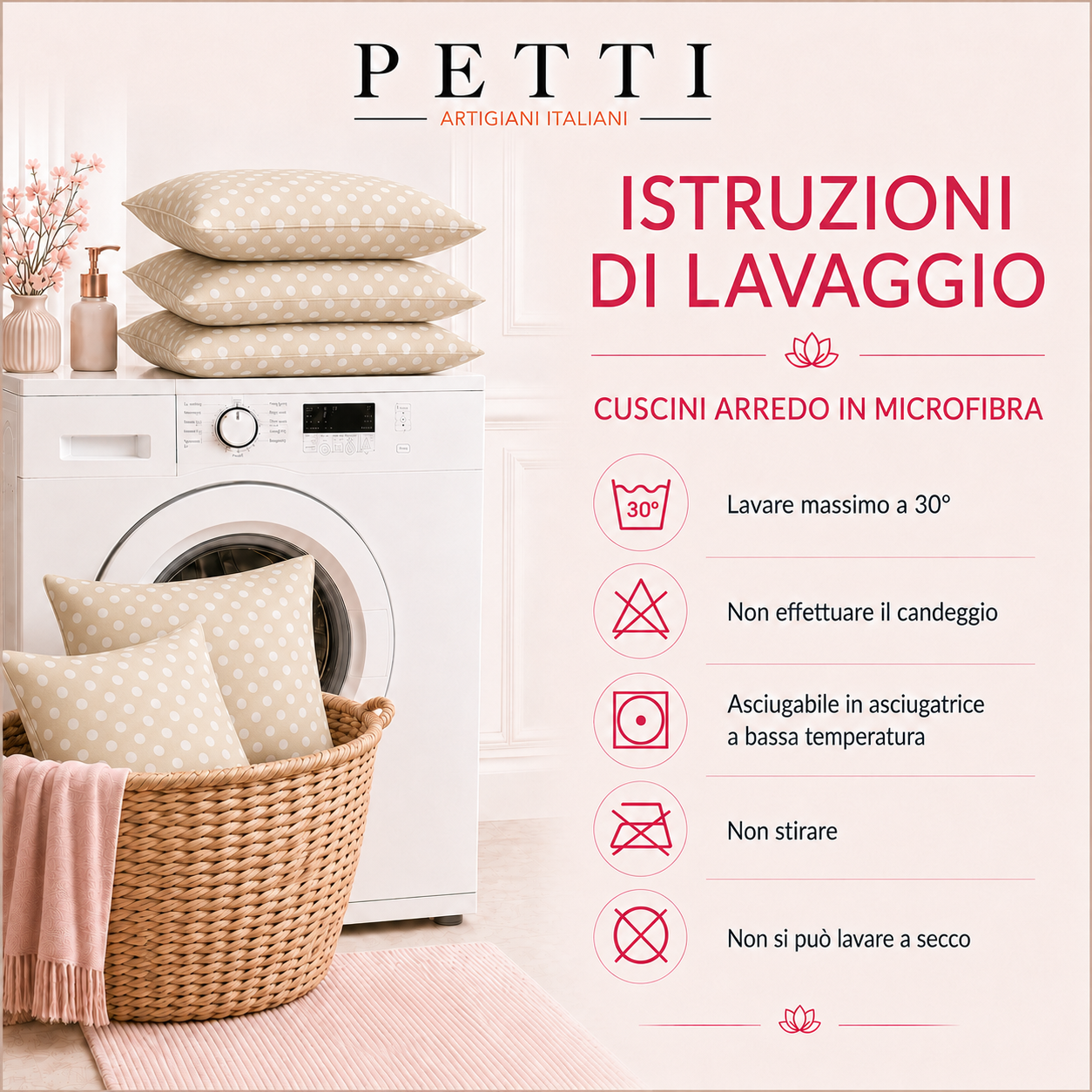 Cuscini, Copricuscini Divano, Cuscini Arredo in Stampa Digitale Pois 19