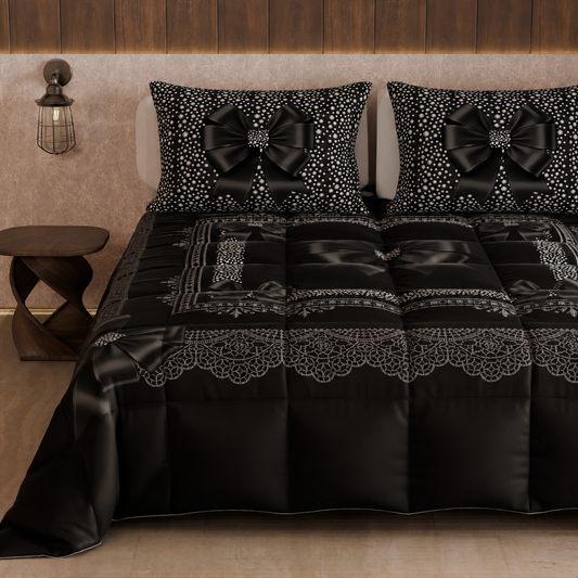 Couette, Courtepointe double, simple, une place et demie, Noeud Diamants