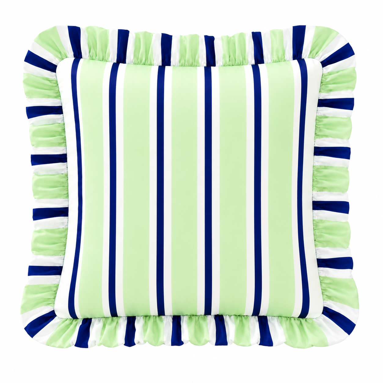 Cuscino Arredo con Rouches Mille Righe 03