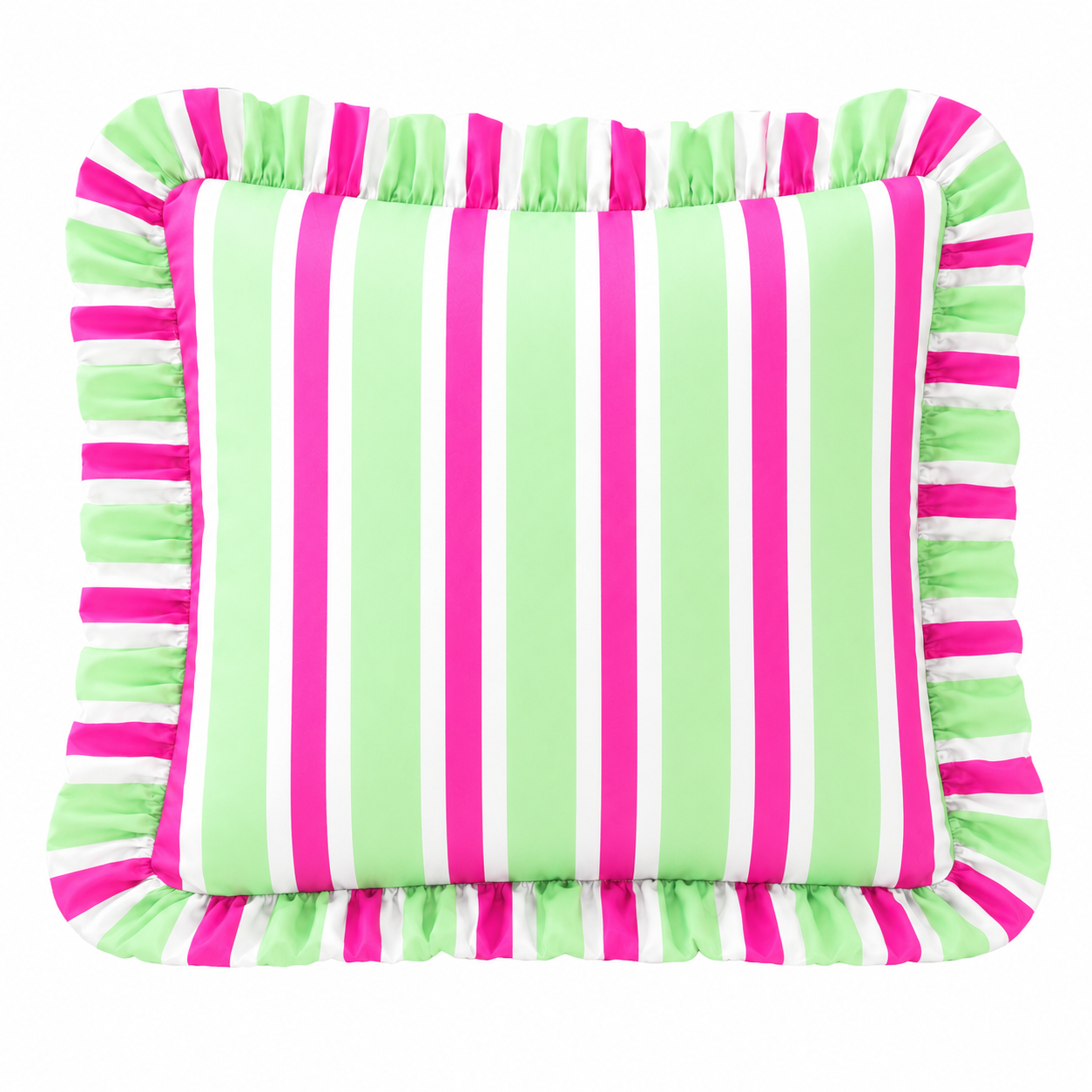 Cuscino Arredo con Rouches Mille Righe 07
