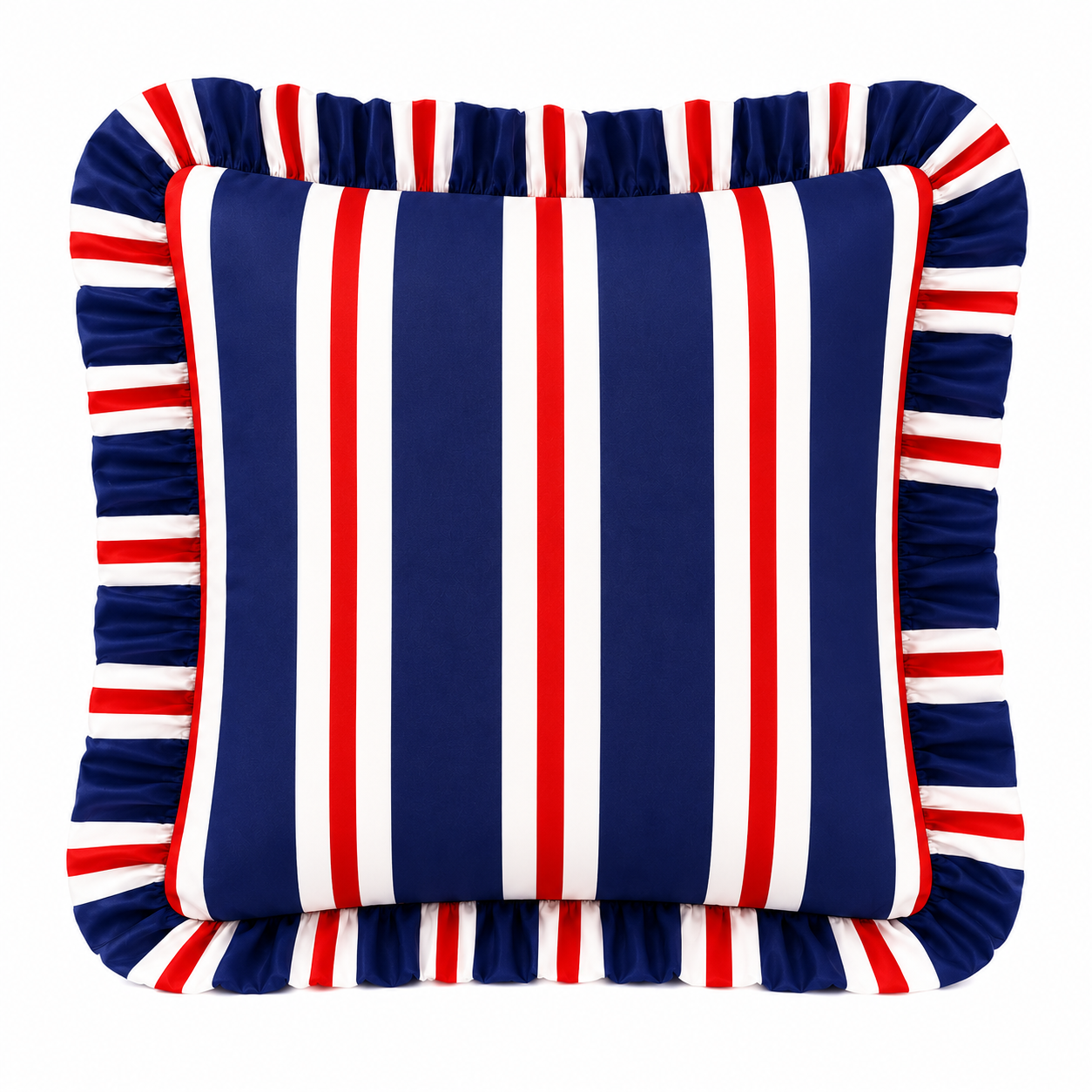 Cuscino Arredo con Rouches Mille Righe 14