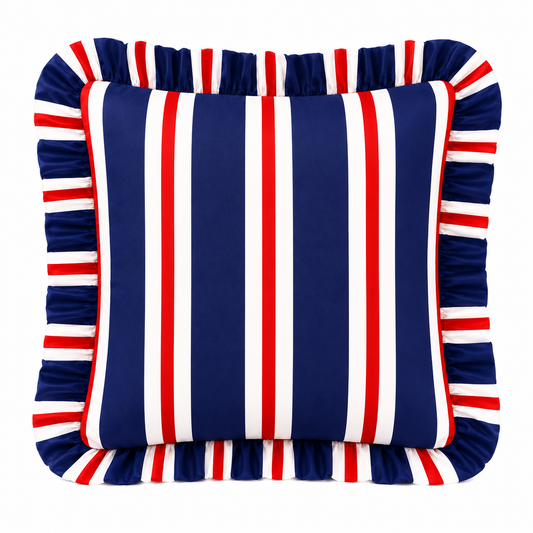 Cuscino Arredo con Rouches Mille Righe 14