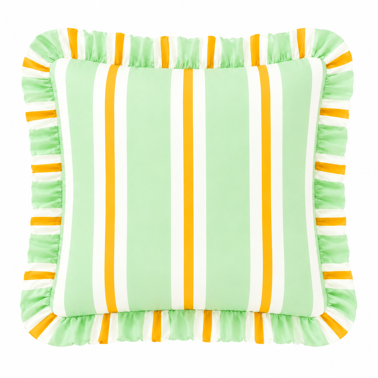 Cuscino Arredo con Rouches Mille Righe 08