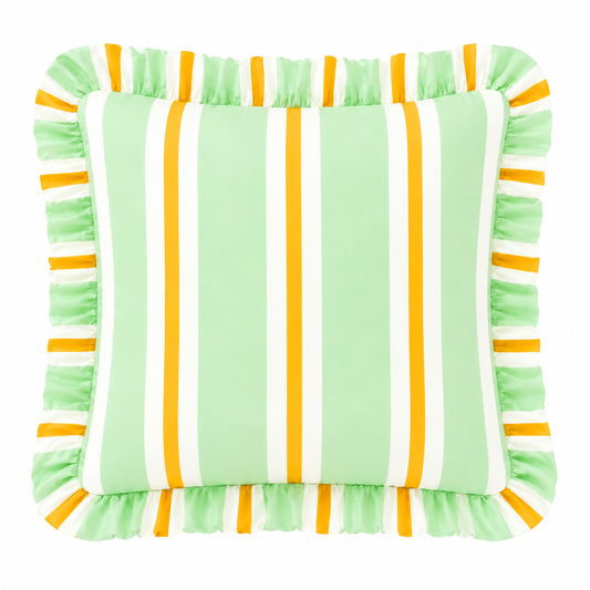 Cuscino Arredo con Rouches Mille Righe 08