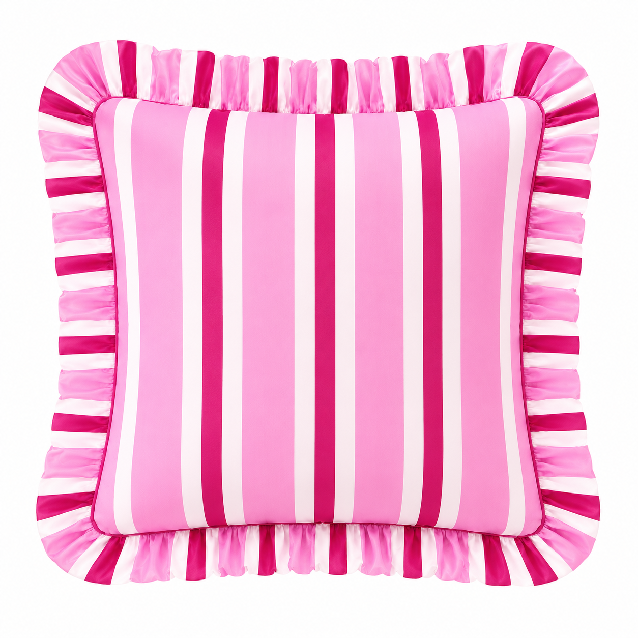 Cuscino Arredo con Rouches Mille Righe 12