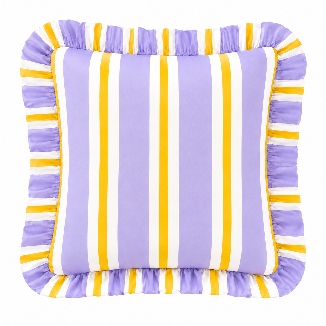 Cuscino Arredo con Rouches Mille Righe 09
