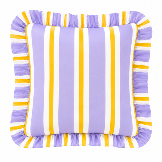 Cuscino Arredo con Rouches Mille Righe 09