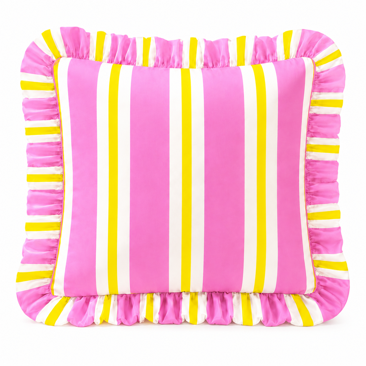 Cuscino Arredo con Rouches Mille Righe 13