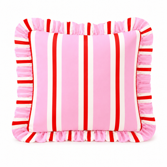 Cuscino Arredo con Rouches Mille Righe 16
