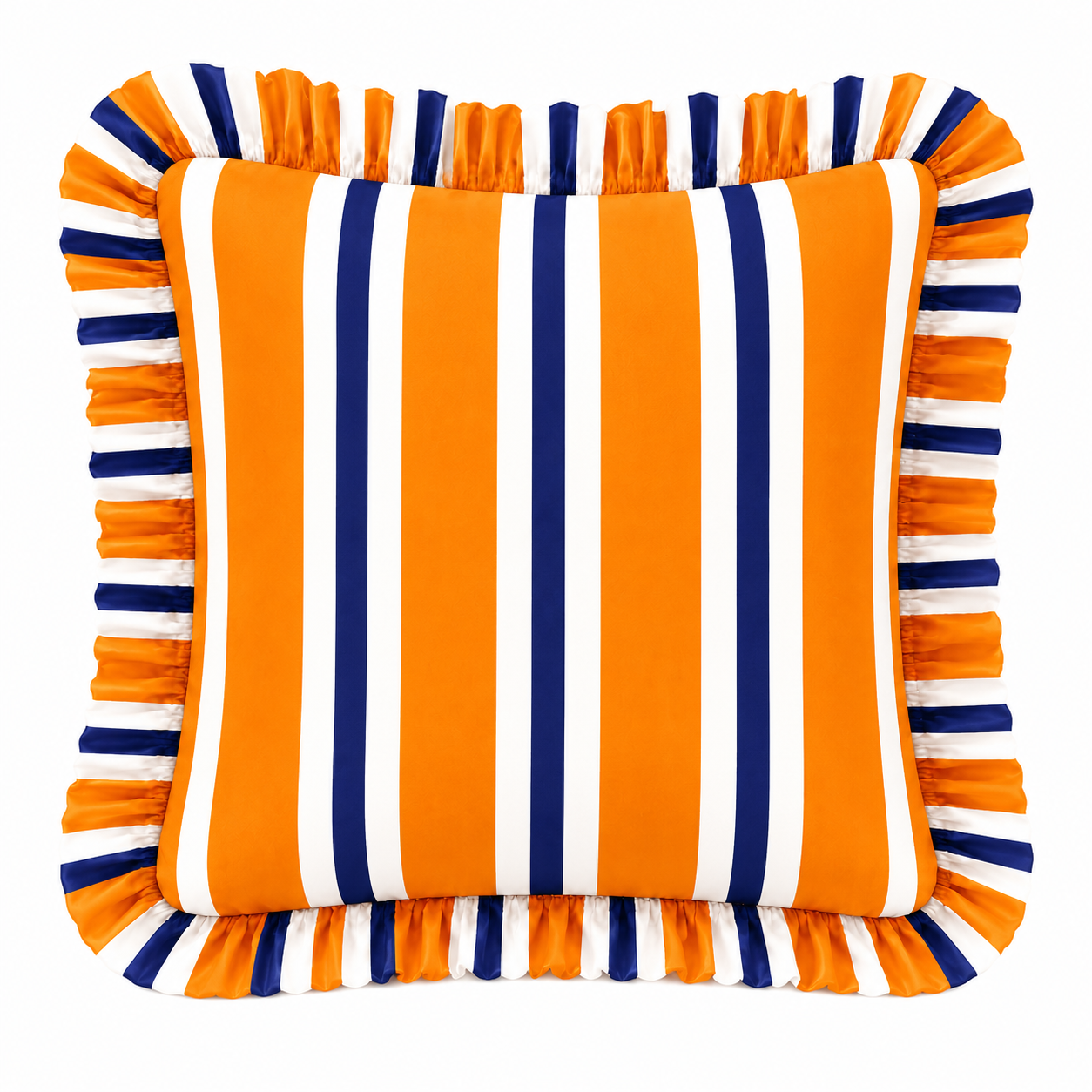 Cuscino Arredo con Rouches Mille Righe 05