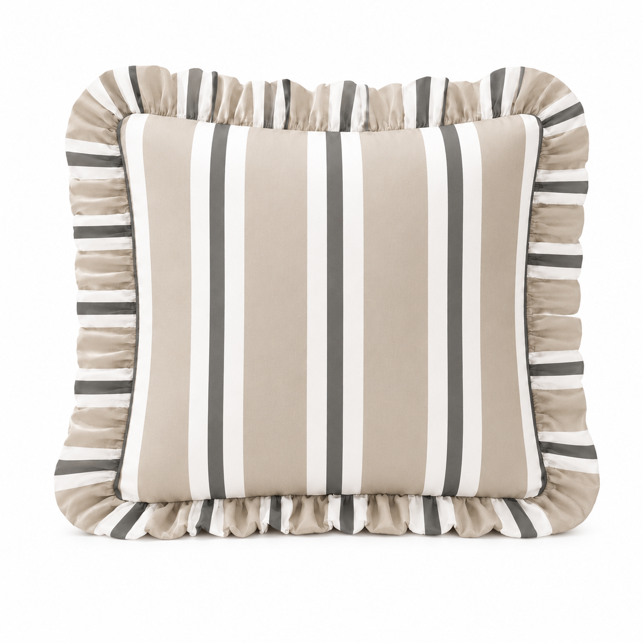 Cuscino Arredo con Rouches Mille Righe 31