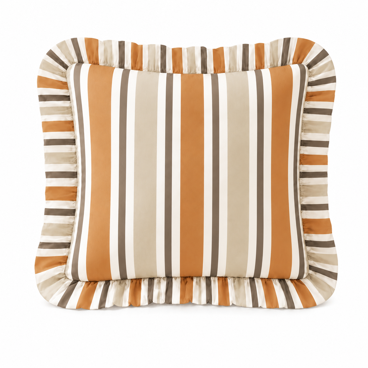 Cuscino Arredo con Rouches Mille Righe 02