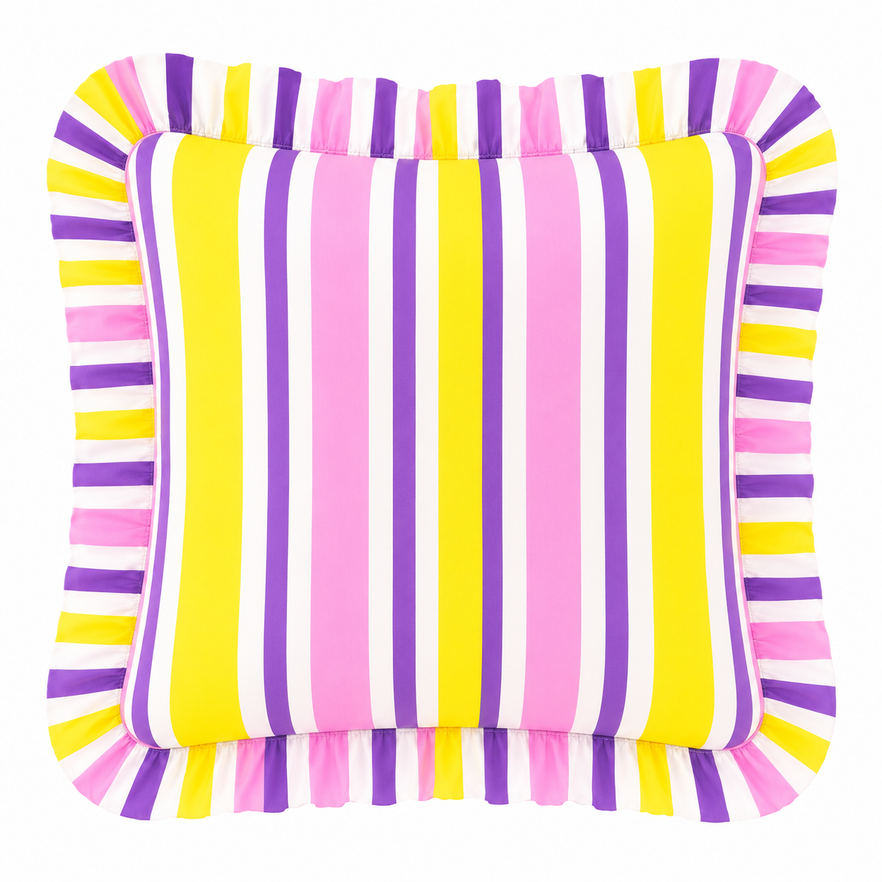 Cuscino Arredo con Rouches Mille Righe 21