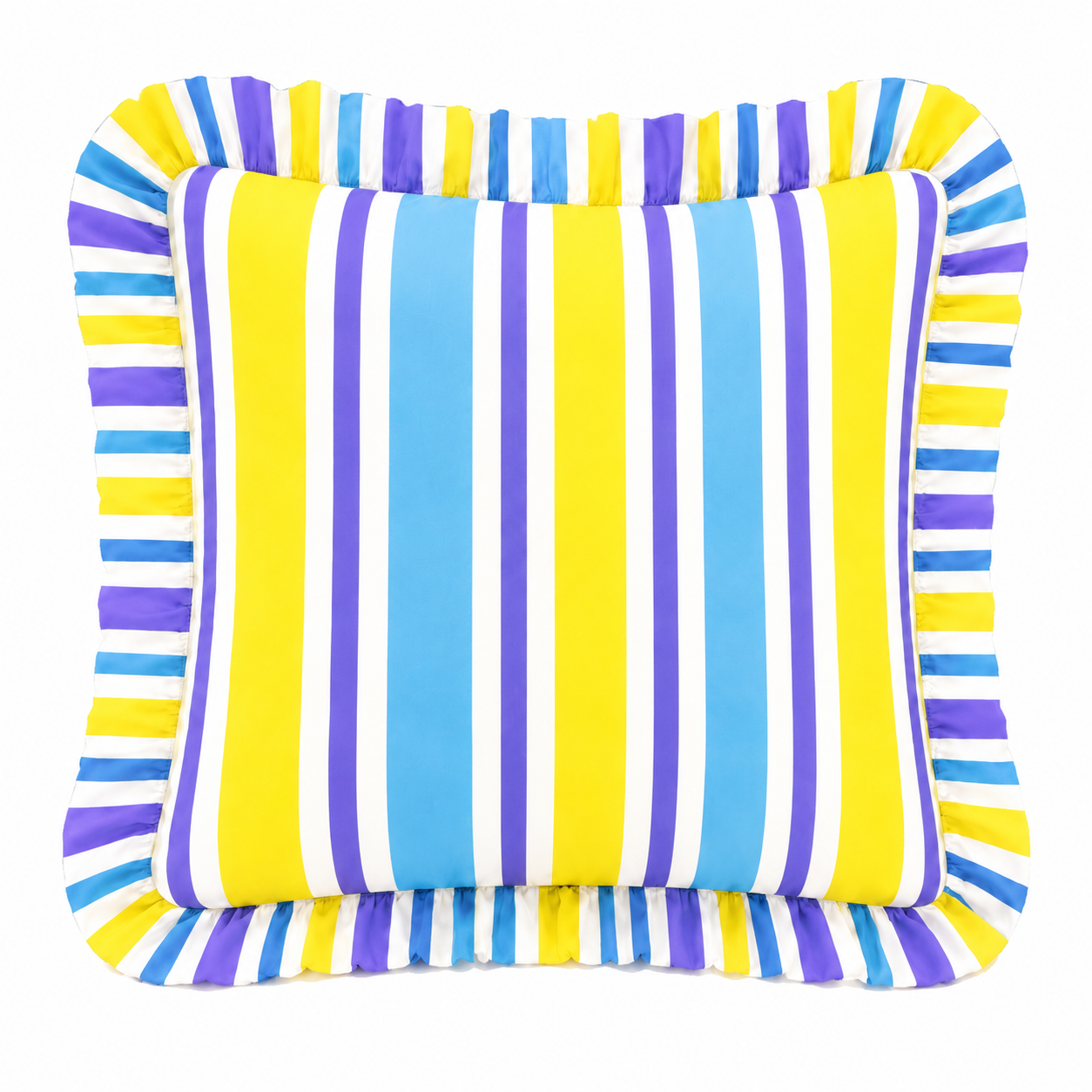 Cuscino Arredo con Rouches Mille Righe 23