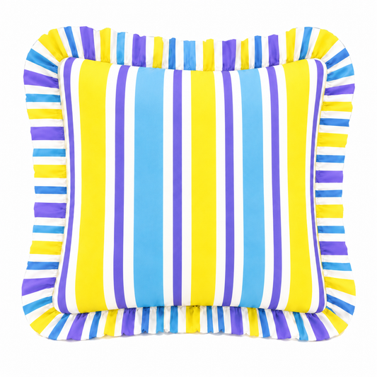 Cuscino Arredo con Rouches Mille Righe 23