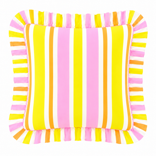 Cuscino Arredo con Rouches Mille Righe 22