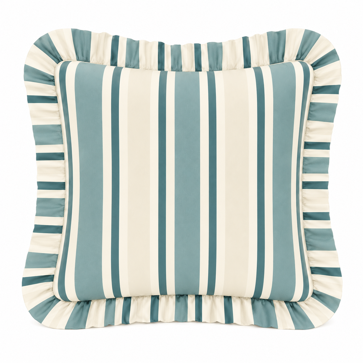 Cuscino Arredo con Rouches Mille Righe 25