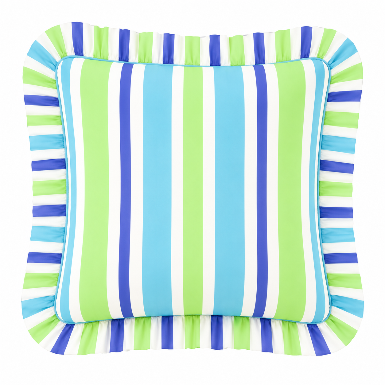 Cuscino Arredo con Rouches Mille Righe 24