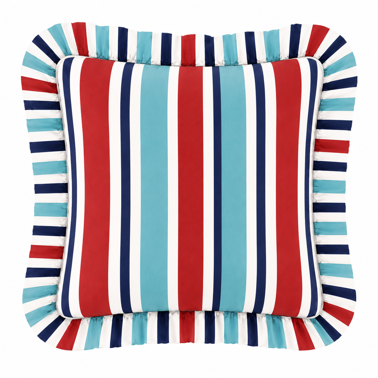 Cuscino Arredo con Rouches Mille Righe 27