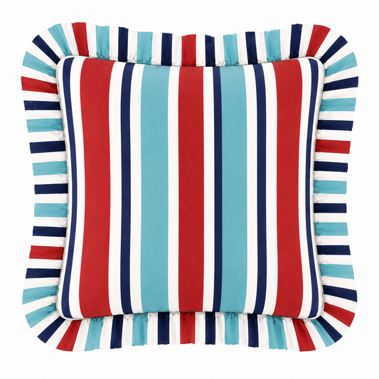 Cuscino Arredo con Rouches Mille Righe 27