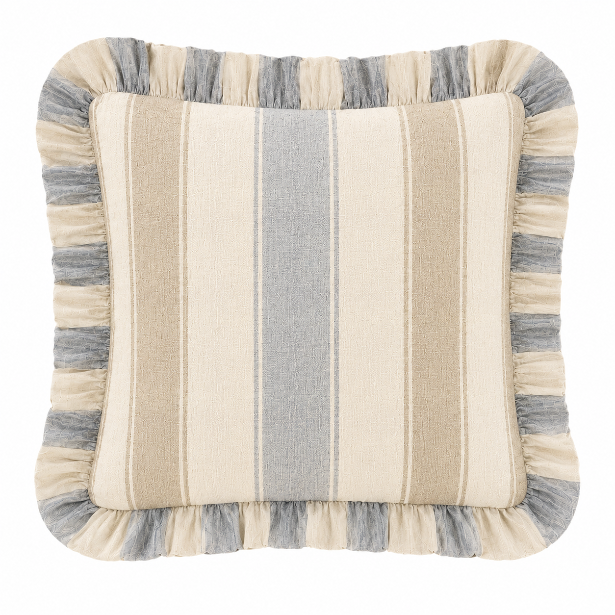 Cuscino Arredo con Rouches Mille Righe 36